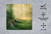 MuchoWow® Mauspad Mousepad Haus - Wald - Bäume 30x30 cm - Produktbild-Vorschau 2