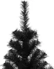 vidaXL Sztuczna choinka ze stojakiem czarna 210 cm PVC Podgląd zdjęcia produktu 2