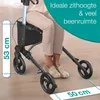 ELONEO inklapbare en lichte rollator met zitplaats, Productafbeelding-voorbeeld 4