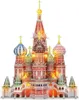 A 3D puzzle model of Saint Basil's Cathedral, illuminated from within. Anteprima dell’immagine prodotto