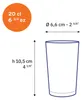 Unie - Verre transparent 20 cl (lot de 6) Voir les images du produit 8
