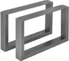Two metal table legs are shown against a white background. Náhled obrázku produktu