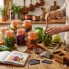 2 L Fermentierglas mit Bügelverschluss & Beschwerer Produktbild-Vorschau 2