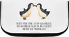 Mr. & Mrs. Panda Kosmetiktasche Pinguin Liebe - Weiß - Produktbild-Vorschau 1
