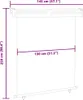 vidaXL Balkónová bočná markíza 145x250 cm krémová Náhľad obrázku produktu 7