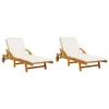 VidaXL 3206367, Lounge, Gepolsterter Sitz, Akazienholz, Produktbild-Vorschau 3