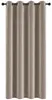 Verdunkelungsvorhang Samt weich 140x225 cm Taupe Ösen Produktbild-Vorschau 1