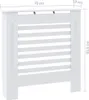 MDF Heizkörperverkleidung Weiß 78 cm Produktbild-Vorschau 8