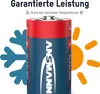 A battery is shown with graphics representing cold and heat, indicating performance in extreme temperatures. Náhľad obrázku produktu