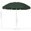 vidaXL Strandschirm Grün 240 cm Produktbild-Vorschau 5