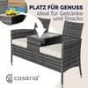 CASARIA® Gartenbank Sitzbank inkl. Auflagen Wetterfest Produktbild-Vorschau 7