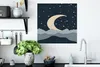 MuchoWow® Poster Pastell - Mond - Sternenhimmel 50x50 cm - Produktbild-Vorschau 3