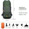 60L Wasserdichter leichter Wanderrucksack mit Regenschutz, Produktbild-Vorschau 2