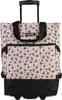 A shopping roller bag with a leopard print pattern and wheels. Podgląd zdjęcia produktu