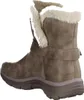 A single brown winter boot with beige fur trim is shown from the side against a white background. Voir les images du produit