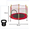 Trampoline de jardin enfant 140cm rouge Voir les images du produit 4