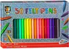 A box of 50 felt pens with a window showing the pens inside. Produktbild-Vorschau