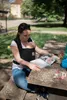 Babytragetuch mit Vordertasche, Baby-Wrap-Trägertasche und Produktbild-Vorschau 6