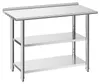 VEVOR Werkbank, 1219x610x864 mm, roestvrijstalen werkblad Productafbeelding-voorbeeld 1