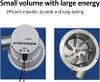 A collage of two images showing a DC hydro generator from different angles. Náhled obrázku produktu