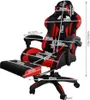 DUNMOON Gaming Stuhl, schwarz/rot, aus Öko-Leder, Metall & Produktbild-Vorschau 4