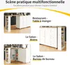 okwish: Tavolino da bar con rotelle e ripiano, tavolino da Anteprima dell’immagine prodotto 6