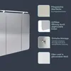FACKELMANN LED Spiegelschrank MILANO / Badschrank mit 3D Produktbild-Vorschau 4