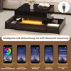 Merax Couchtisch höhenverstellbar 65x65cm mit LED und 2 Produktbild-Vorschau 6
