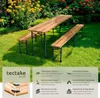 Table de jardin pliante RALF 220 x 50,5 x 77,5 cm avec Voir les images du produit 2