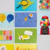 A collage of multiple images, each featuring LEGO bricks arranged in creative ways. Anteprima dell’immagine prodotto