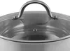 A close-up view of a pot lid with a handle and a steam vent. Náhled obrázku produktu