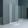 doporro Cabine de Douche Ronde 90x90cm Transparent Paroi de Voir les images du produit 2