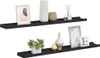 vidaXL Baguettes à tableaux 2 pcs. noir 80x9x3 cm MDF Voir les images du produit 1