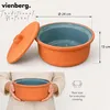 Tontopf mit Deckel 24cm – Kochtopf aus Ton Schmortopf, Produktbild-Vorschau 5