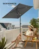 SONGMICS Sonnenschirm 190 x 120 cm, UPF 50+ Sonnenschutz Produktbild-Vorschau 3