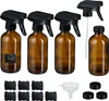 Relaxdays Sprühflasche Glas, 4er Set, 500ml, Nebel & Produktbild-Vorschau 1