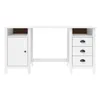 A white wooden desk against a white background. Podgląd zdjęcia produktu