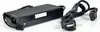 A black power adapter and its power cord are displayed on a white background. Produktbild-Vorschau