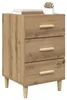 vidaXL Nachttisch Artisan-Eiche 40 x 40 x 66 cm Produktbild-Vorschau 3