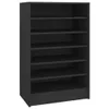 vidaXL Botník černý 60x35x92 cm Dřevěný materiál Náhled obrázku produktu 1