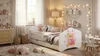 Lit bébé Happy Babies - Avec matelas, tiroir et barrière de Voir les images du produit 2