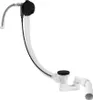 A bathtub drain and filling set with a flexible hose and a black cap. Produktbild-Vorschau