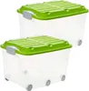 Rotho 2er Set Aufbewahrungsbox mit Rollen 57L Roller 6 - Produktbild-Vorschau 1