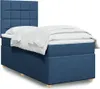 Boxspringbett mit Matratze Blau 80x200 cm Stoff Produktbild-Vorschau 2