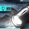 Starke Taschenlampe, Reichweite 800 m, LED mit Zoom, Produktbild-Vorschau 10