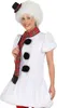 Schneefrau Kostüm für Damen Gr. 36-46 Kleid weiß Fasching Karneval Mottoparty Winter Weihnachtsfeier Produktbild-Vorschau