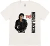 Michael Jackson Bad White S Maglietta Anteprima dell’immagine prodotto 1