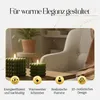 Meisterhome LED-Kerzen Set 3er – Bubble Design, Timer, Produktbild-Vorschau 4
