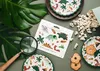 Pappteller 18cm mit Dinosaurier Motiv 6er Set Weiß / Bunt Produktbild-Vorschau 3