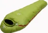 A green sleeping bag is shown against a white background. Produktbild-Vorschau